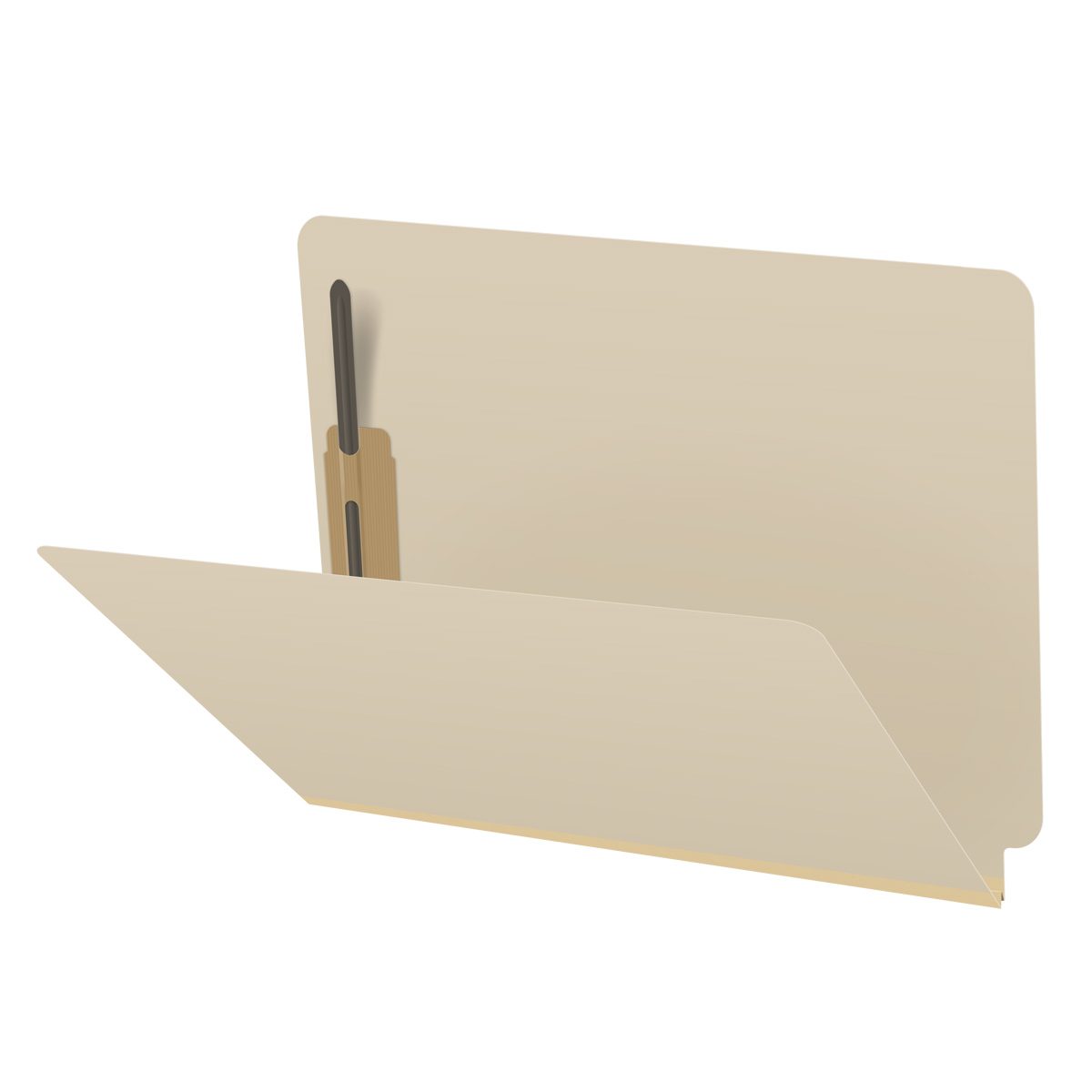 18 pt Manila Folders, Full Cut End Tab, Letter Size, Fastener Pos #1 ...