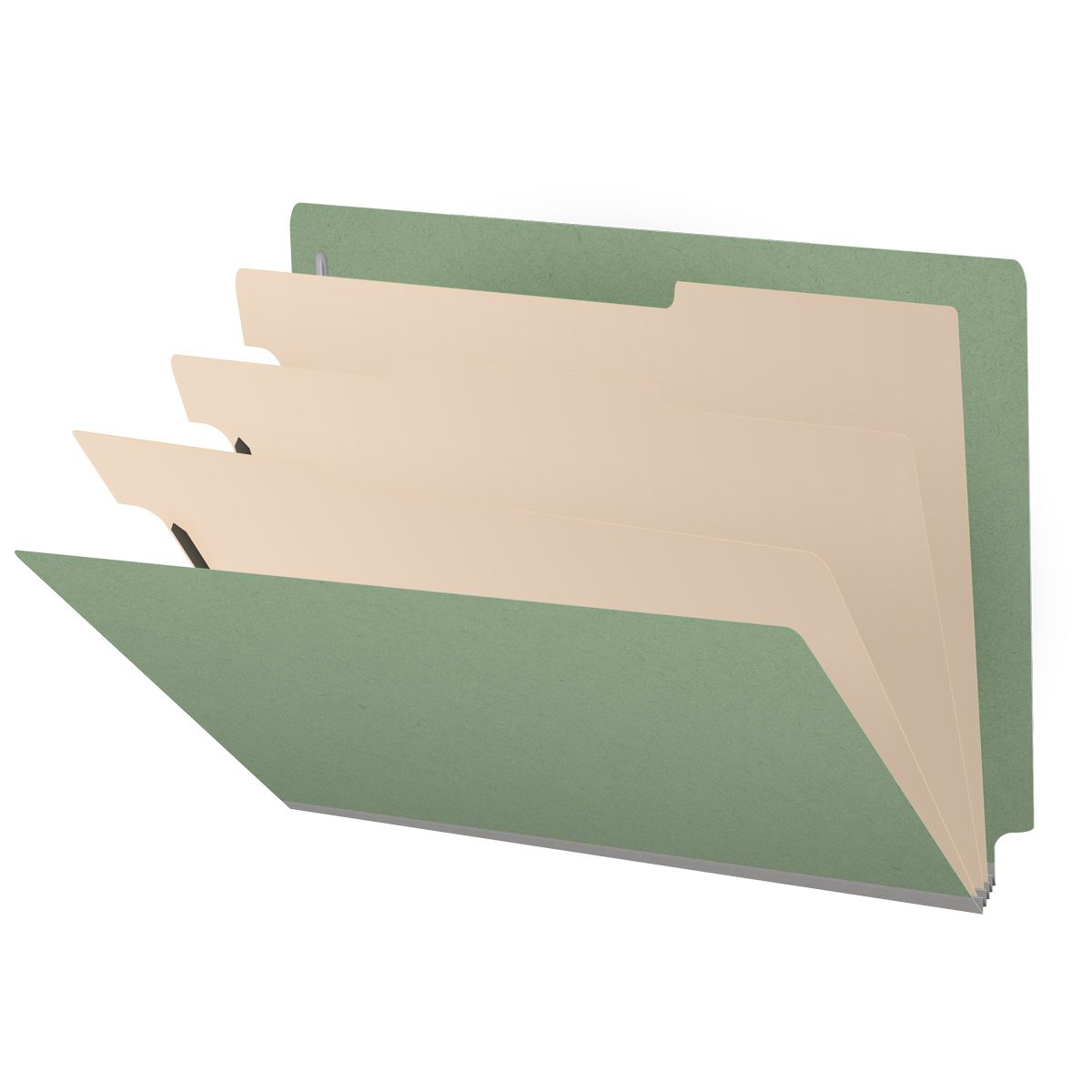 Three Section Classification Folder Pressboard Classification Folders, Full Cut End Tab, Letter Size, 3 ...