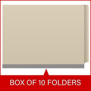 18 Pt. Manila Classification Folders, Full Cut End Tab, Letter Size, 3 Dividers (Box of 10) - Image 6