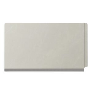 Pressboard Classification Folders, Full Cut End Tab, Legal Size, 1 Divider, Light Grey (Box of 10) - Image 3