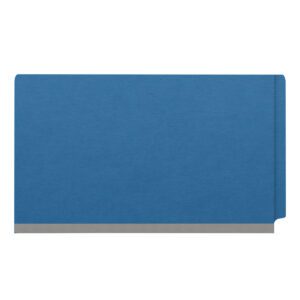 Pressboard Classification Folders, Full Cut End Tab, Legal Size, 1 Divider, Blue (Box of 10) - Image 3