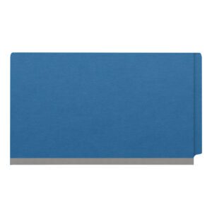 Pressboard Classification Folders, Full Cut End Tab, Legal Size, 2 Dividers, Blue (Box of 10) - Image 3
