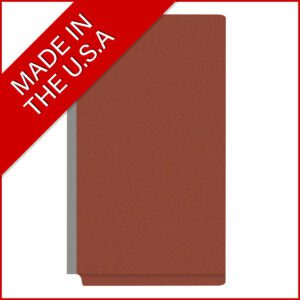 Pressboard Classification Folders, Full Cut End Tab, Legal Size, 2 Dividers, Brick Red (Box of 10) - Image 5