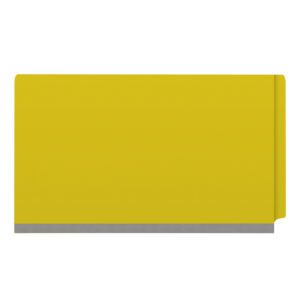 Pressboard Classification Folders, Full Cut End Tab, Legal Size, 2 Dividers, Yellow (Box of 10) - Image 3