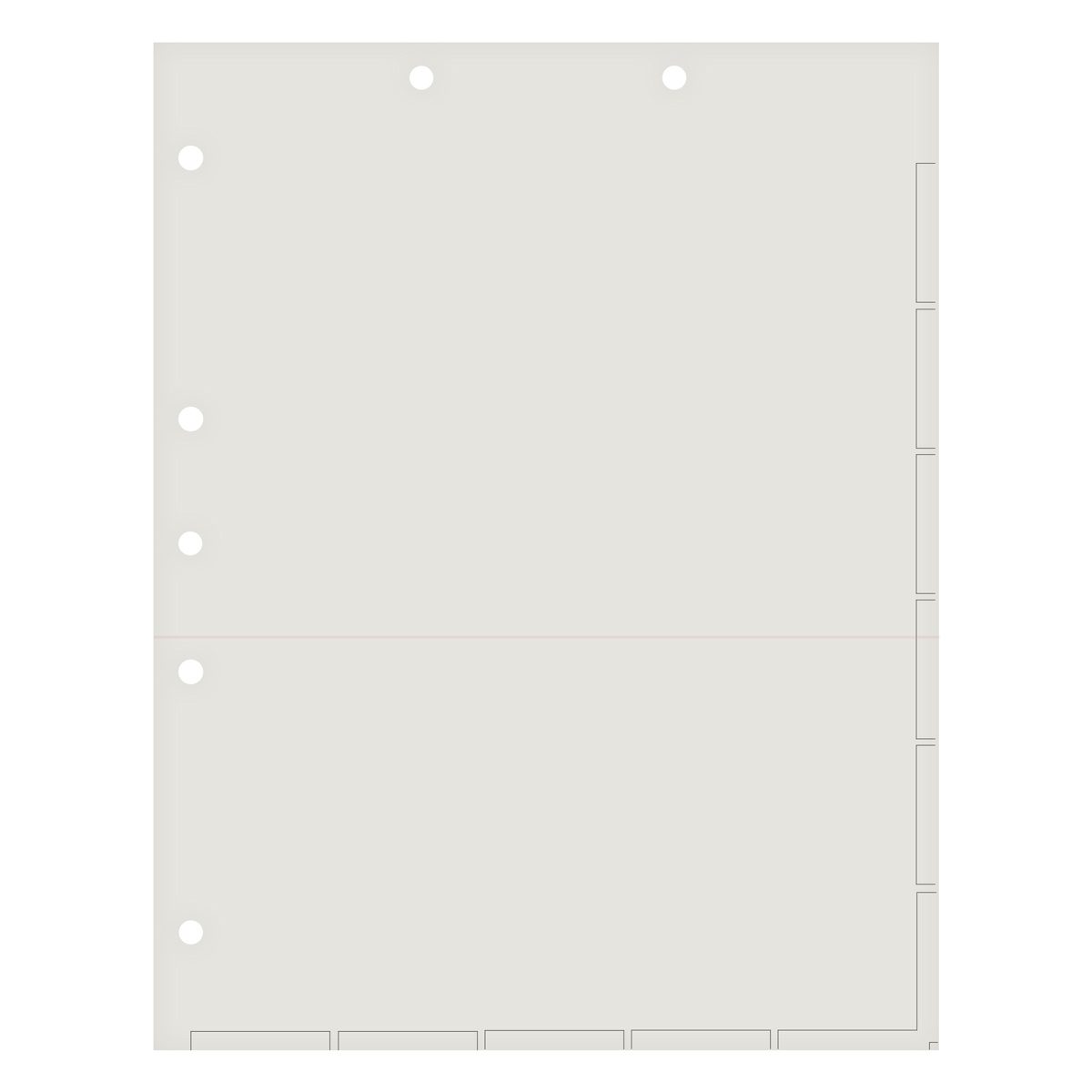 Chart Divider Sheets for Stick-On Tabs, Letter Size, White with 1/2 ...