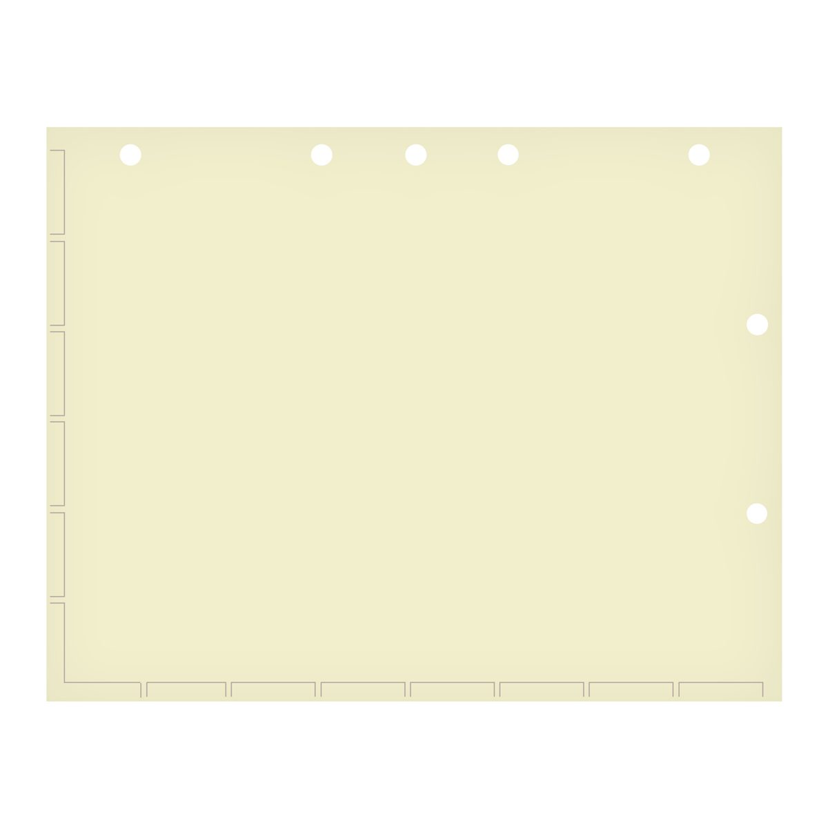 Chart Divider Sheets for StickOn Tabs, Letter Size, Manila (Box of 250