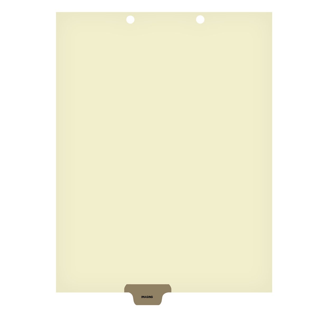 Individual Stock Chart Divider Tabs, Imaging, Gray, Bottom Tab, 1/6th