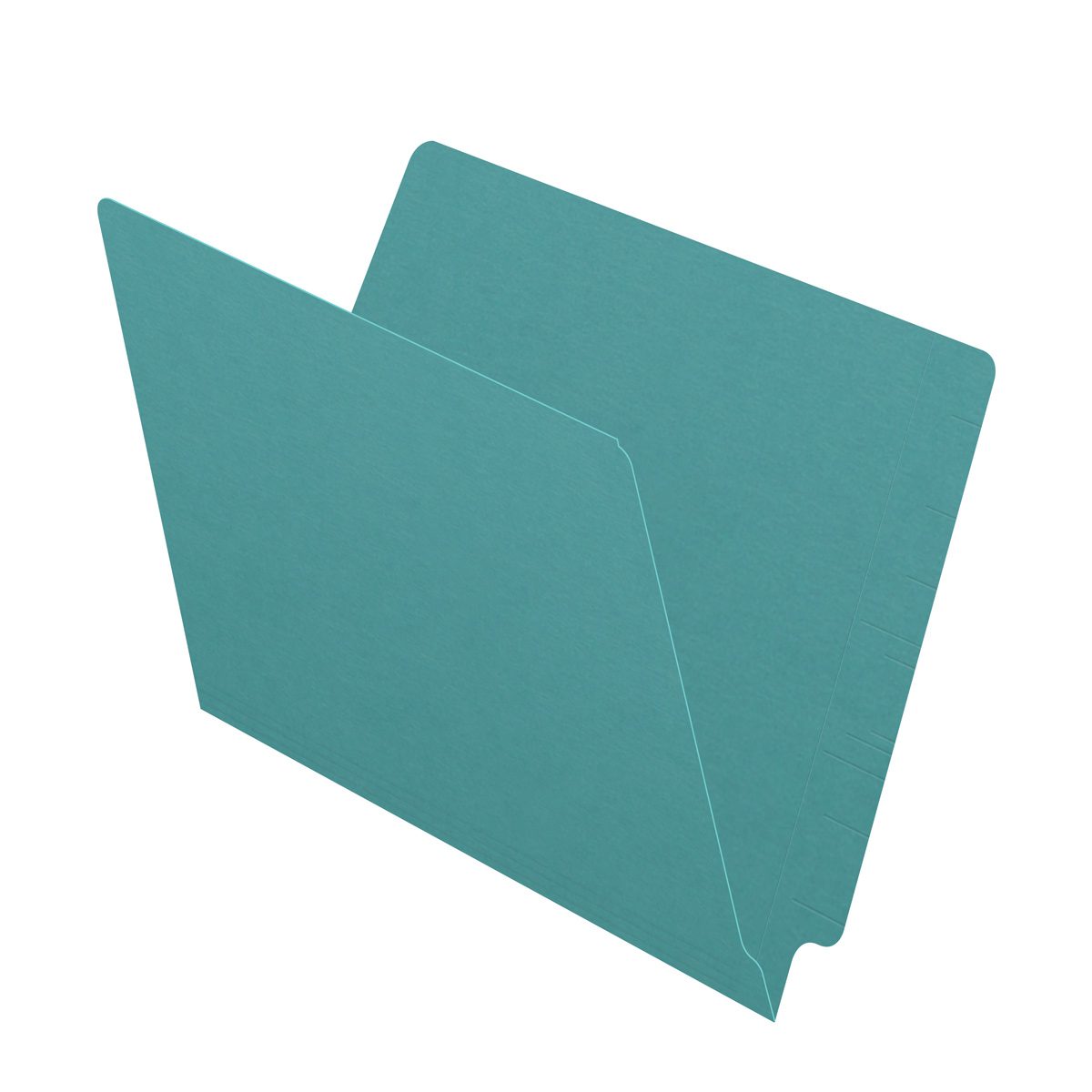 11 pt Color Folders, Full Cut 2-Ply End Tab, Letter Size, Sterling Blue ...