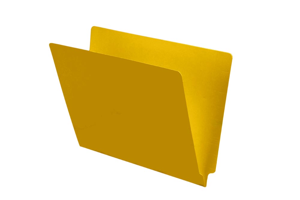 11 pt Color Folders, Full Cut End Tab, Letter Size, Yellow (Box of 100 ...