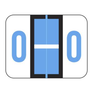 Tab / Smead BCCR Compatible Alpha Labels, Letter "O", Blue, Laminated Stock, 1" X 1-1/4" Individual Letters - Roll of 500