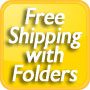free shipping with folders