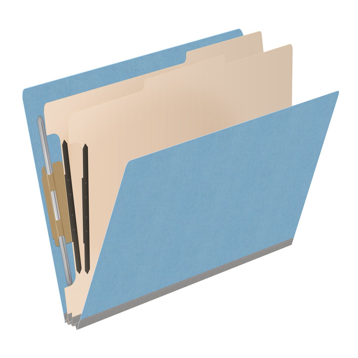 Color:blue Folder Heavy Duty End Tab Color Folders, 18 pt Letter Size, 2″ expansion, 2 ...
