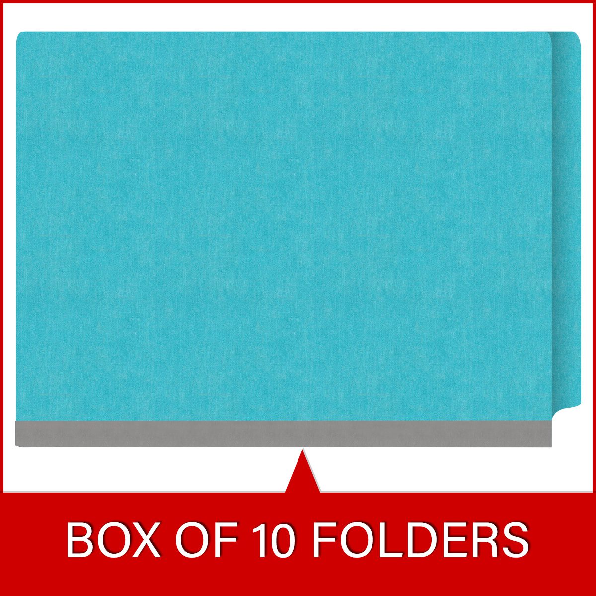 Heavy Duty End Tab Color Folders, 18 pt Letter Size, 2″ expansion, 2 ...