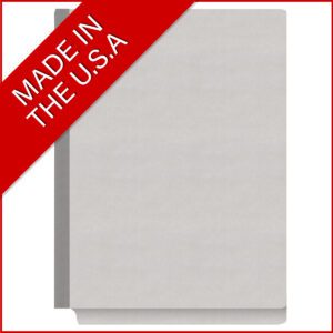 Heavy Duty End Tab Color Folders, 18 pt Letter Size, 3″ expansion, 3 Dividers, Grey (Box of 10) - Image 5