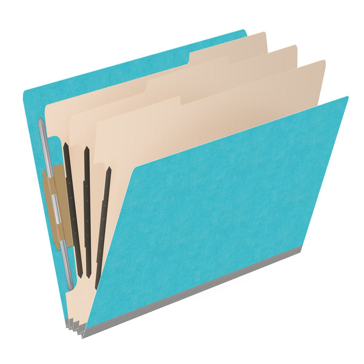Color:blue Folder Heavy Duty End Tab Color Folders, 18 pt Letter Size, 3″ expansion, 3 ...