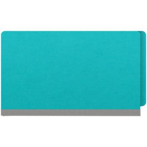 Heavy Duty End Tab Color Folders, 18 pt, Legal Size, 2" expansion, Light Blue (Box of 25) - Image 3