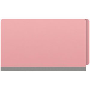 Heavy Duty End Tab Color Folders, 18 pt, Legal Size, 2" expansion, Pink (Box of 25) - Image 3