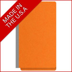 Heavy Duty End Tab Color Folders, 18 pt, Legal Size, 2″ exp, Fasteners Pos #1 & #3, Orange (Box of 25) - Image 5