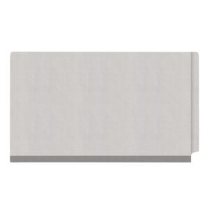 Heavy Duty End Tab Color Folders, 18 pt Legal Size, 2″ expansion, 2 Dividers, Grey (Box of 10) - Image 3