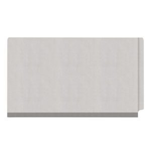 Heavy Duty End Tab Color Folders, 18 pt Legal Size, 3″ expansion, 3 Dividers, Grey (Box of 10) - Image 3