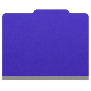 Heavy Duty Top Tab Color Folders, 18 pt, Letter Size, 2″ exp, Fasteners Pos #1 & #3, Purple (Box of 25) - Image 3