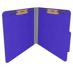 Heavy Duty Top Tab Color Folders, 18 pt, Letter Size, 2″ exp, Fasteners Pos #1 & #3, Purple (Box of 25) - Image 4