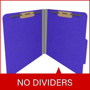 Heavy Duty Top Tab Color Folders, 18 pt, Letter Size, 2″ exp, Fasteners Pos #1 & #3, Purple (Box of 25) - Image 8