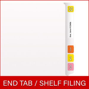 20 pt Super Heavy Duty Color Folders, Full Cut End Tab, Letter Size, 1 Fastener in Pos #3, White (Box of 40) - Image 7