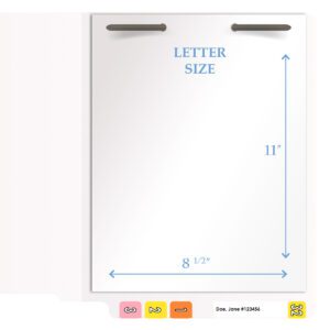20 pt Super Heavy Duty Color Folders, Full Cut End Tab, Letter Size, 1 Fastener in Pos #3, White (Box of 40) - Image 8