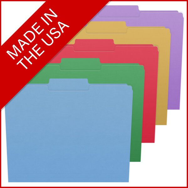 Top Tab Folders - Assorted Colors