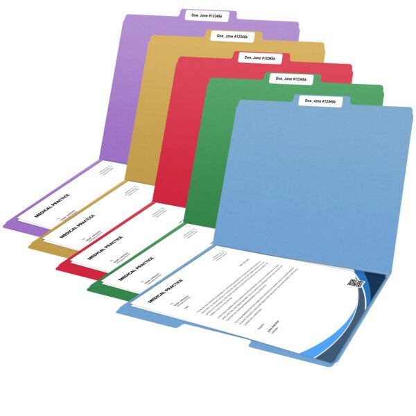 Top Tab Folders - Assorted Colors