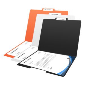 11 pt Top Tab File Folders, 1/3 Cut, Letter Size, Assorted Spooky Theme Colors - Black, Orange and White (Box of 100) - Image 7