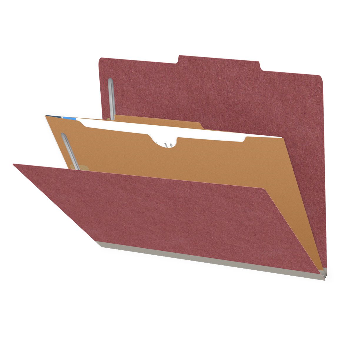 Classification File Pocket Insert 25 Pt. Pressboard Classification Folders, 2/5 Cut ROC Top Tab, Letter ...