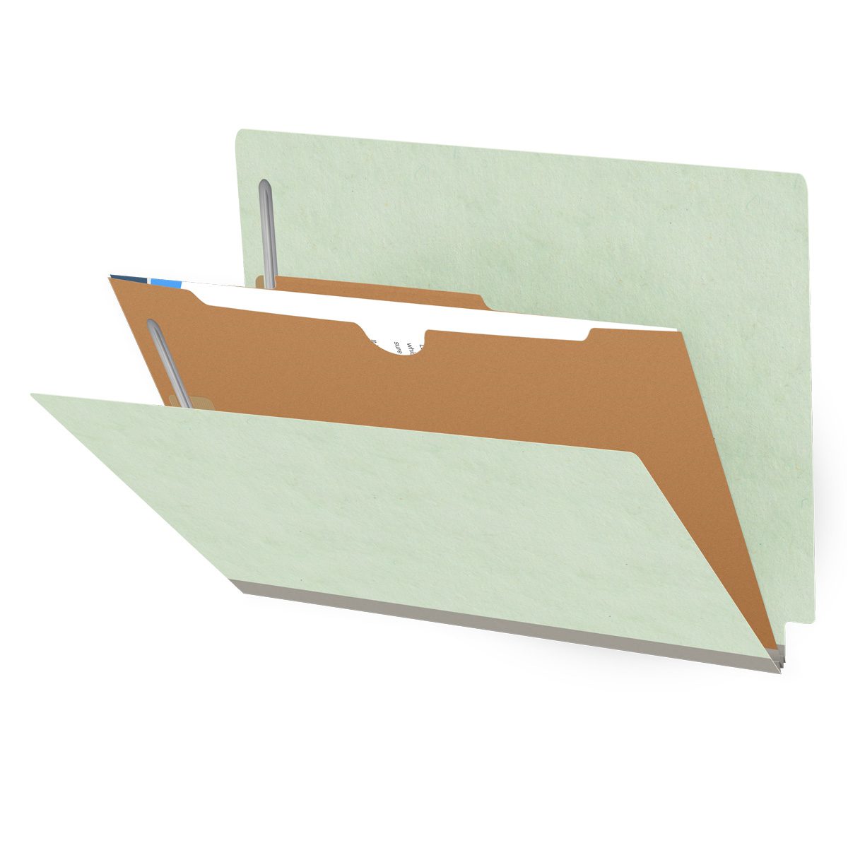 Classification File Pocket Insert 25pt Pressboard Classification Folders, Full Cut End Tab, Letter Size ...