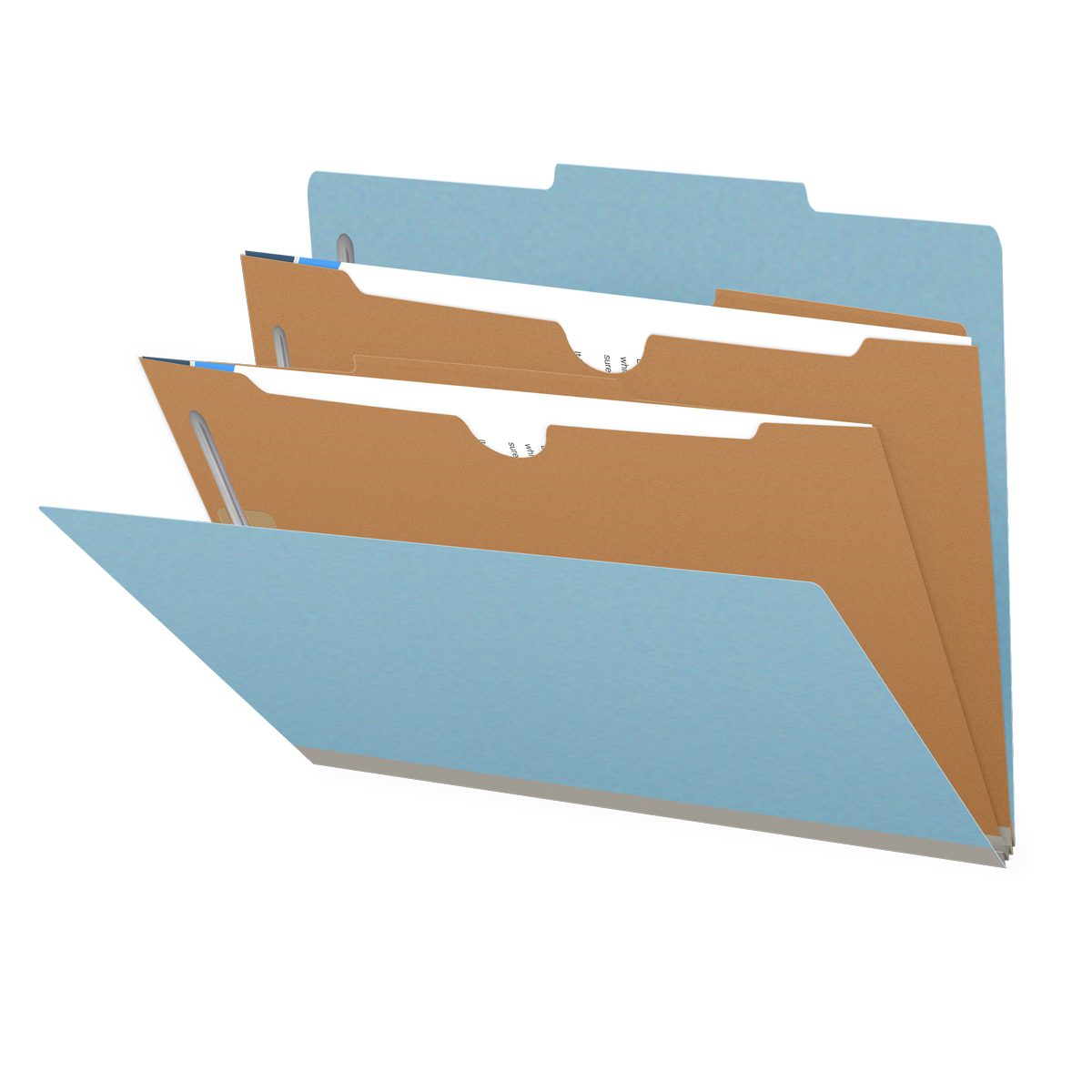 Classification File Pocket Insert 25 Pt. Pressboard Classification Folders, 2/5 Cut ROC Top Tab, Letter ...