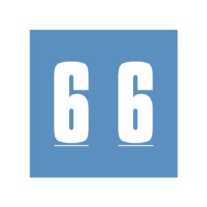 IFC/AFV 3300 Compatible Numeric Labels, Number "6", Blue, Laminated Stock,  1-7/8" x 1-7/8" Individual Numbers - Roll of 500