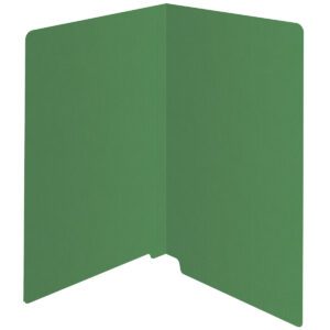 14 pt Color Folders, Full Cut 2-Ply End Tab, Legal Size, Green (Box of 50) - Image 2