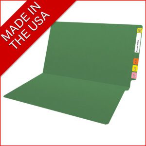14 pt Color Folders, Full Cut 2-Ply End Tab, Legal Size, Green (Box of 50) - Image 8