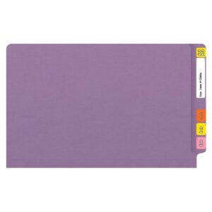 14 pt Color Folders, Full Cut 2-Ply End Tab, Legal Size, Lavender (Box of 50) - Image 3