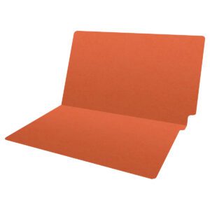 14 pt Color Folders, Full Cut 2-Ply End Tab, Legal Size, Orange (Box of 50) - Image 5