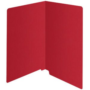 14 pt Color Folders, Full Cut 2-Ply End Tab, Legal Size, Red (Box of 50) - Image 2