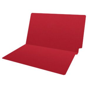 14 pt Color Folders, Full Cut 2-Ply End Tab, Legal Size, Red (Box of 50) - Image 5