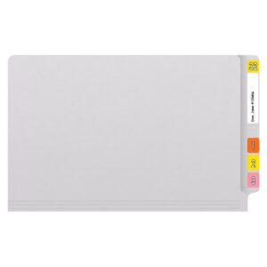 14 pt Color Folders, Full Cut 2-Ply End Tab, Legal Size, White (Box of 50) - Image 3