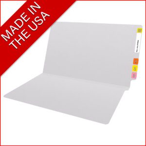 14 pt Color Folders, Full Cut 2-Ply End Tab, Legal Size, White (Box of 50) - Image 8
