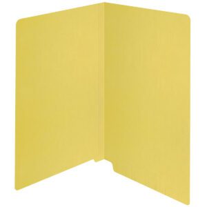 14 pt Color Folders, Full Cut 2-Ply End Tab, Legal Size, Yellow (Box of 50) - Image 2