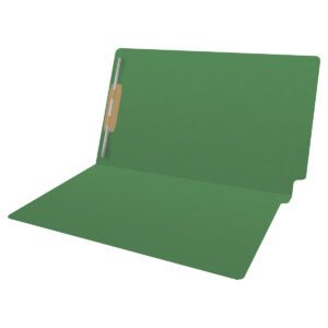 14 pt Color Folders, Full Cut 2-Ply End Tab, Legal Size, Fastener Pos #1, Green (Box of 50) - Image 5