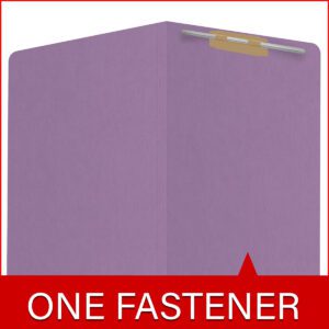 14 pt Color Folders, Full Cut 2-Ply End Tab, Legal Size, Fastener Pos #1, Lavender (Box of 50) - Image 7