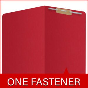 14 pt Color Folders, Full Cut 2-Ply End Tab, Legal Size, Fastener Pos #1, Red (Box of 50) - Image 7
