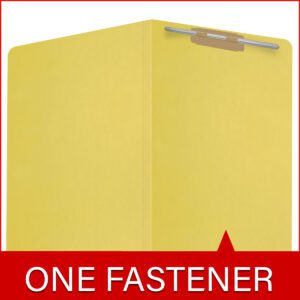 14 pt Color Folders, Full Cut 2-Ply End Tab, Legal Size, Fastener Pos #1, Yellow (Box of 50) - Image 7
