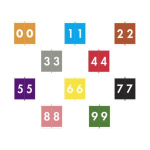 Barkley NSFM Compatible Numeric Labels, Laminated Stock, 1-11/16" x 1-1/2", Starters Kit - 10 Rolls of 500